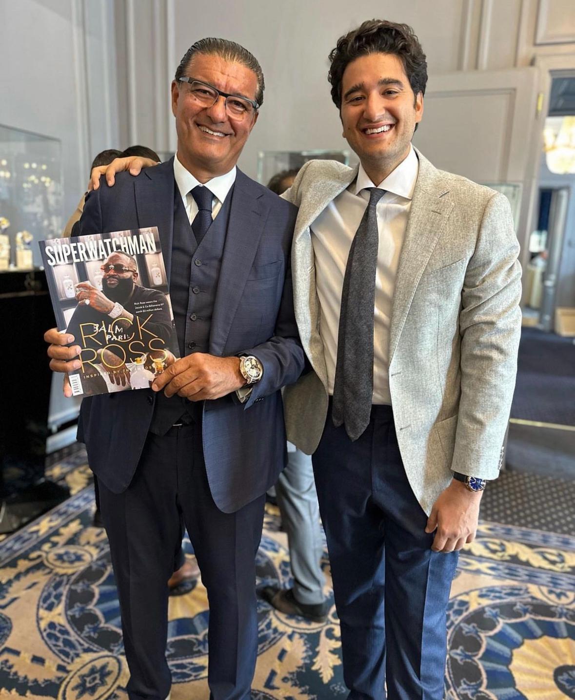 Jacob Arabo and Benjamin Arabov with Superwatchman Magazine